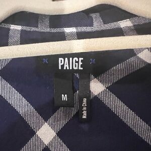 PAIGE Dark Blue Checkered Shirt